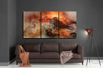 Volcano Mega Glass Wall Art.