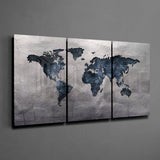 World Map Mega Glass Wall Art | Insigne Art Design
