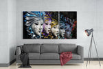 Venetian Masks Mega Glass Wall Art.