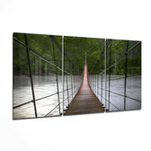 Suspension Bridge Mega Glass Wall Art.
