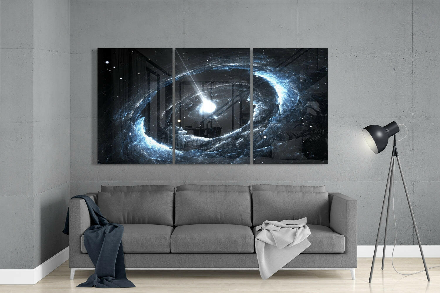 Space Mega Glass Wall Art.
