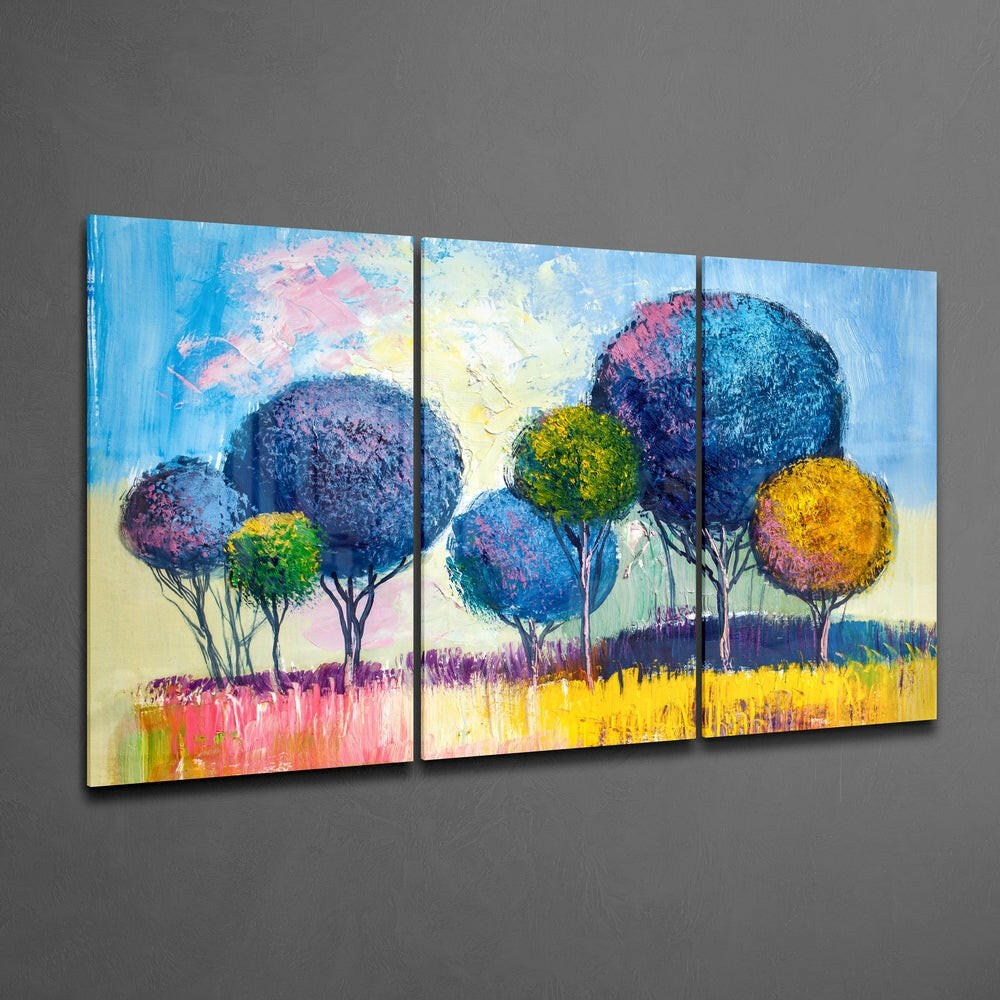 Candy Trees Mega Glass Wall Art.