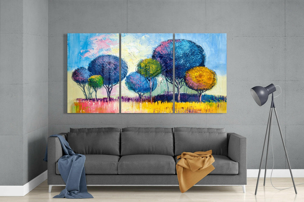 Candy Trees Mega Glass Wall Art.