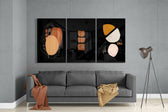 Abstract Shapes Mega Glass Wall Art.
