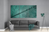 Leaf Texture Glass Wall Art | Insigne Art Design