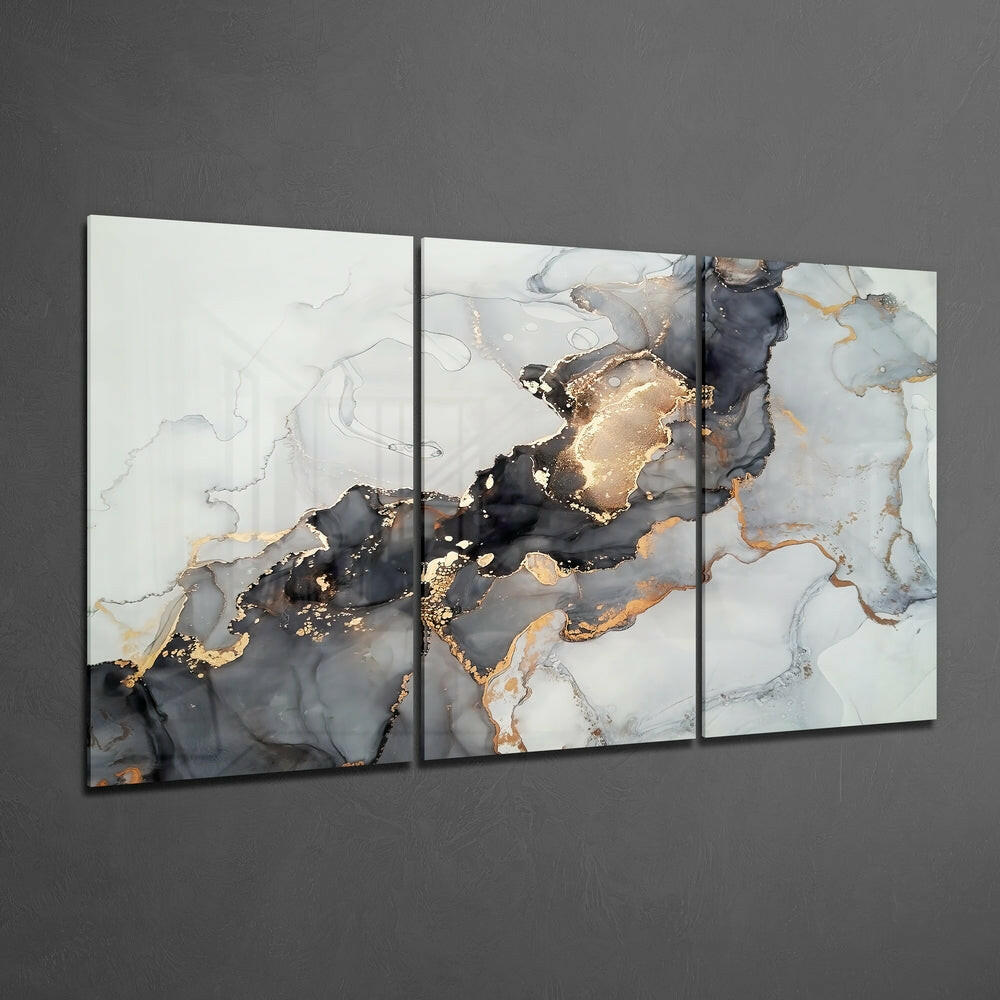 Abstract Glass Wall Art.