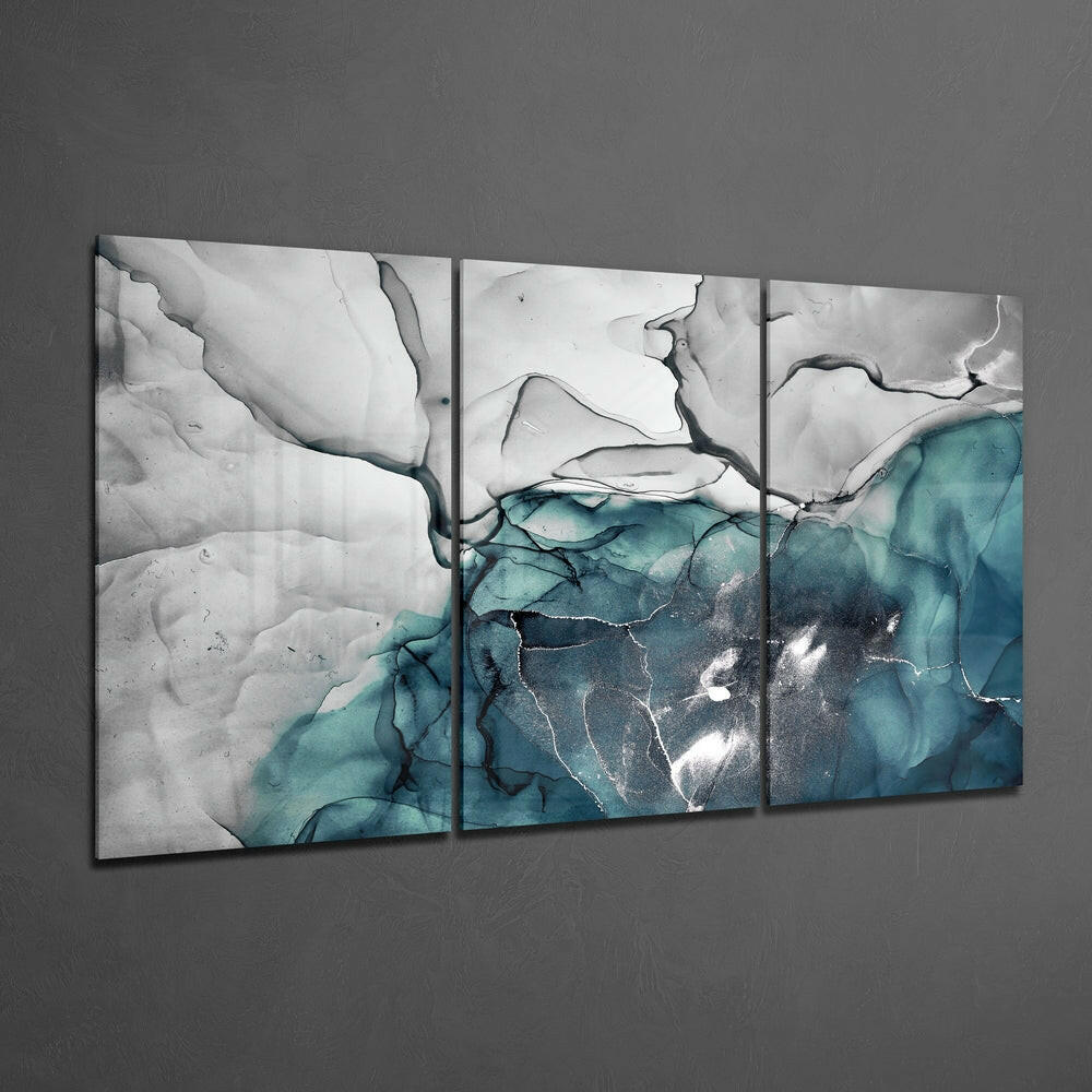 Abstract Glass Wall Art.