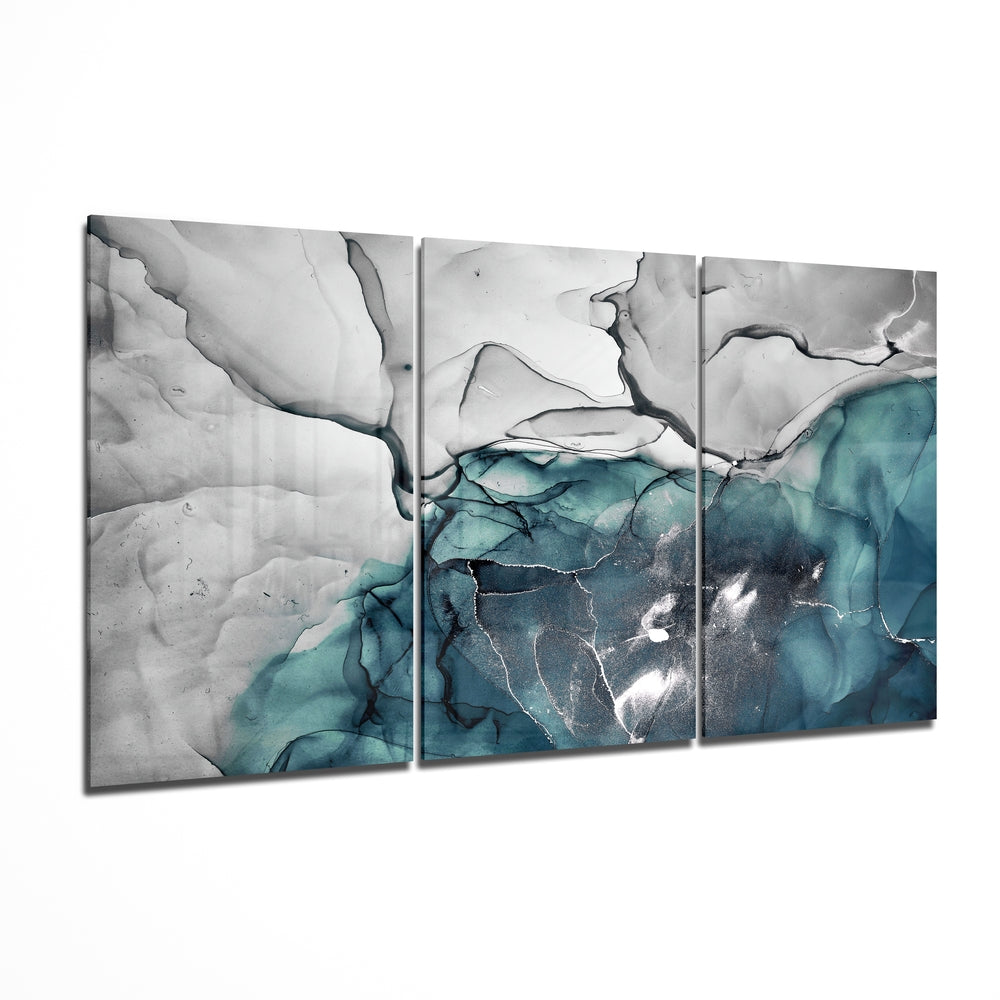 Abstract Shapes 1 Glass Wall Art | Insigne Art Design
