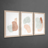 Abstract Shapes 1 Glass Wall Art.