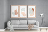 Abstract Shapes 2 Glass Wall Arts | Insigne Art Design