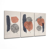 Abstract Shapes 3 Glass Wall Arts | Insigne Art Design