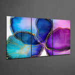 Abstract Shapes 5 Glass Wall Arts.