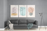 Abstract Shapes 7 Glass Wall Arts | Insigne Art Design