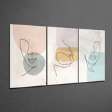 Abstract Shapes 8 Glass Wall Arts | Insigne Art Design