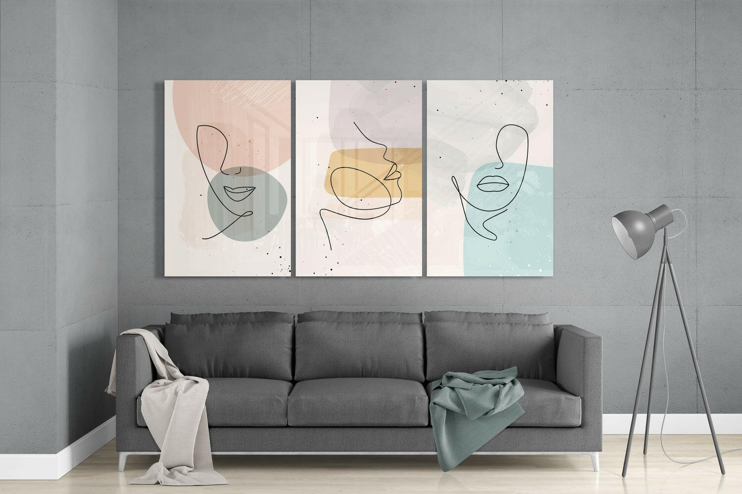 Abstract Shapes 7 Glass Wall Arts.