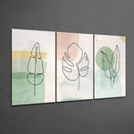 Abstract Shapes 8 Glass Wall Arts.