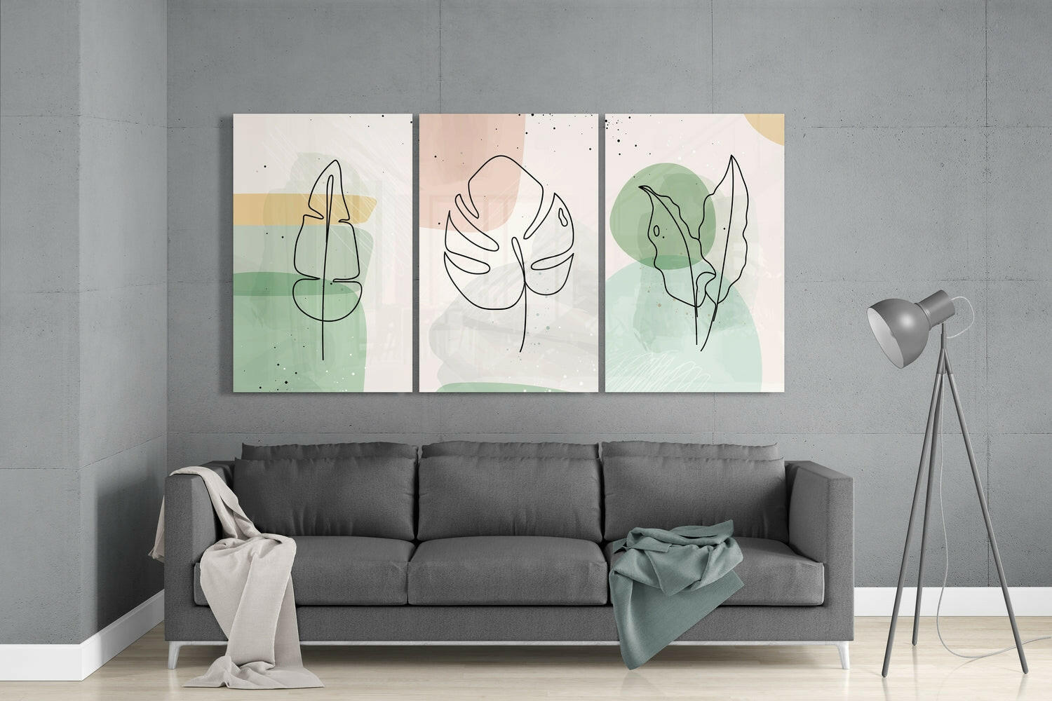 Abstract Shapes 8 Glass Wall Arts.