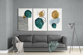 Abstract Shapes 10 Glass Wall Arts.