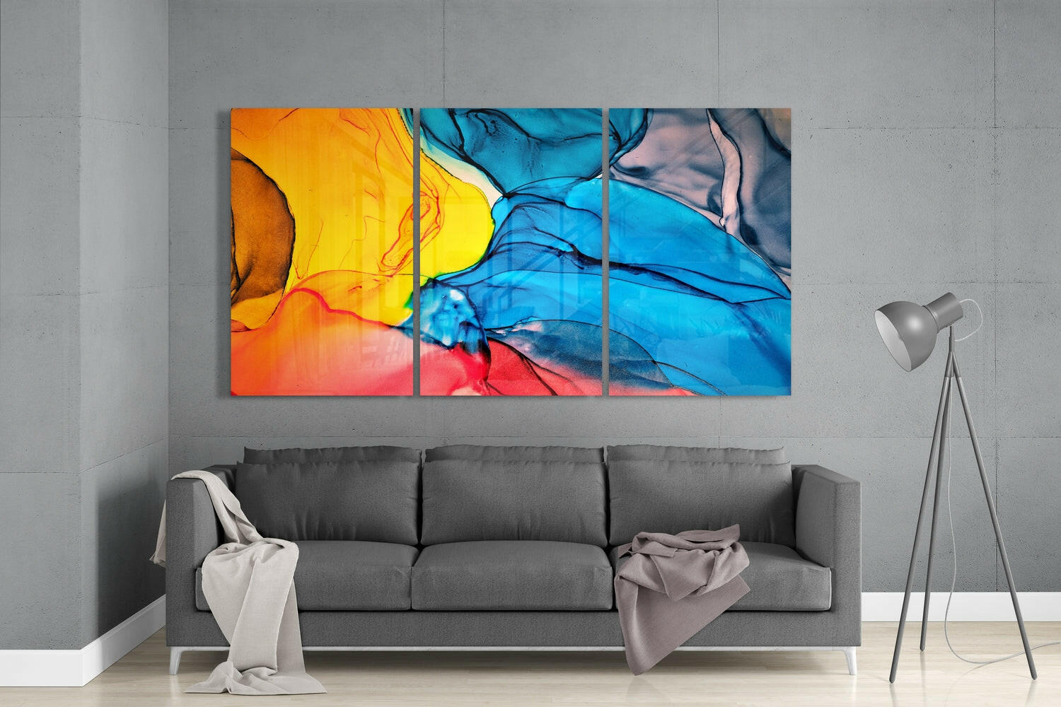 Magic Colors Glass Wall Art.