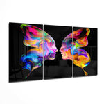 Two Sides of a Butterfly Glass Wall Art.