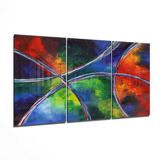 Circle Glass Wall Art.
