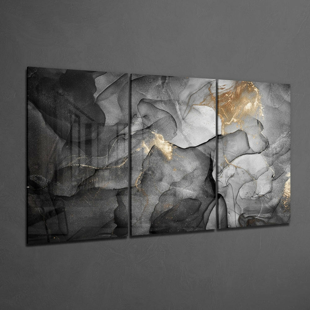 Noble Gray Glass Wall Art.