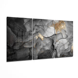 Noble Gray Glass Wall Art | Insigne Art Design