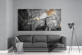 Noble Gray Glass Wall Art | Insigne Art Design