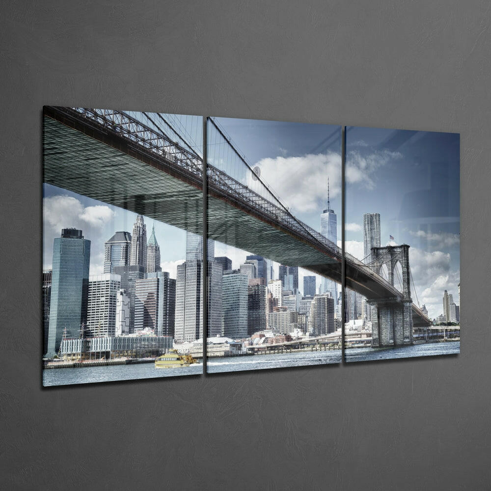 Manhattan Glass Wall Art.