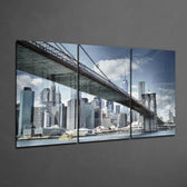 Manhattan Glass Wall Art.