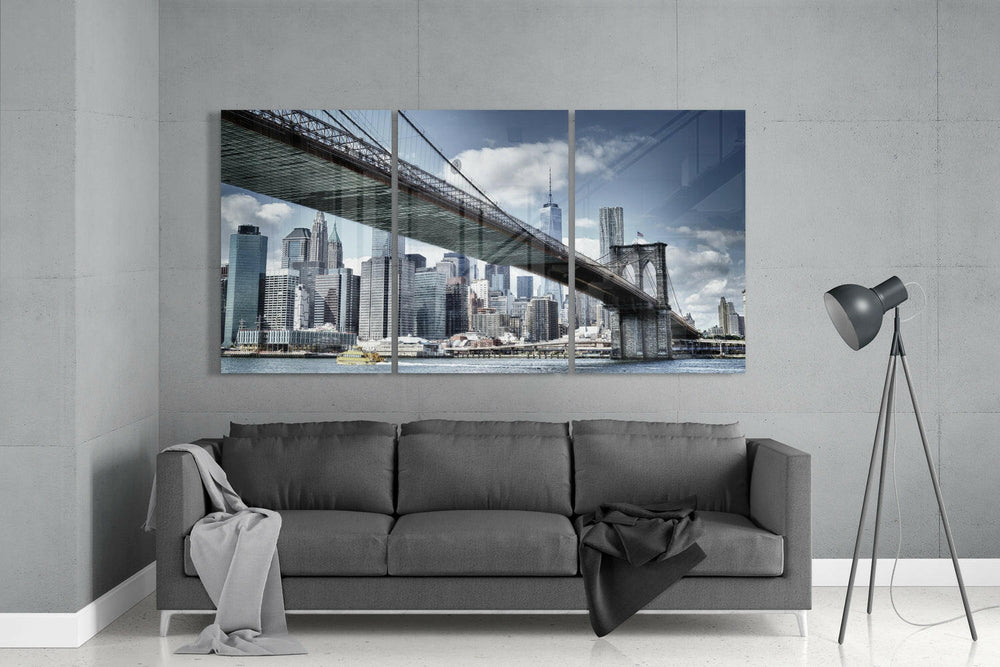 Manhattan Glass Wall Art.