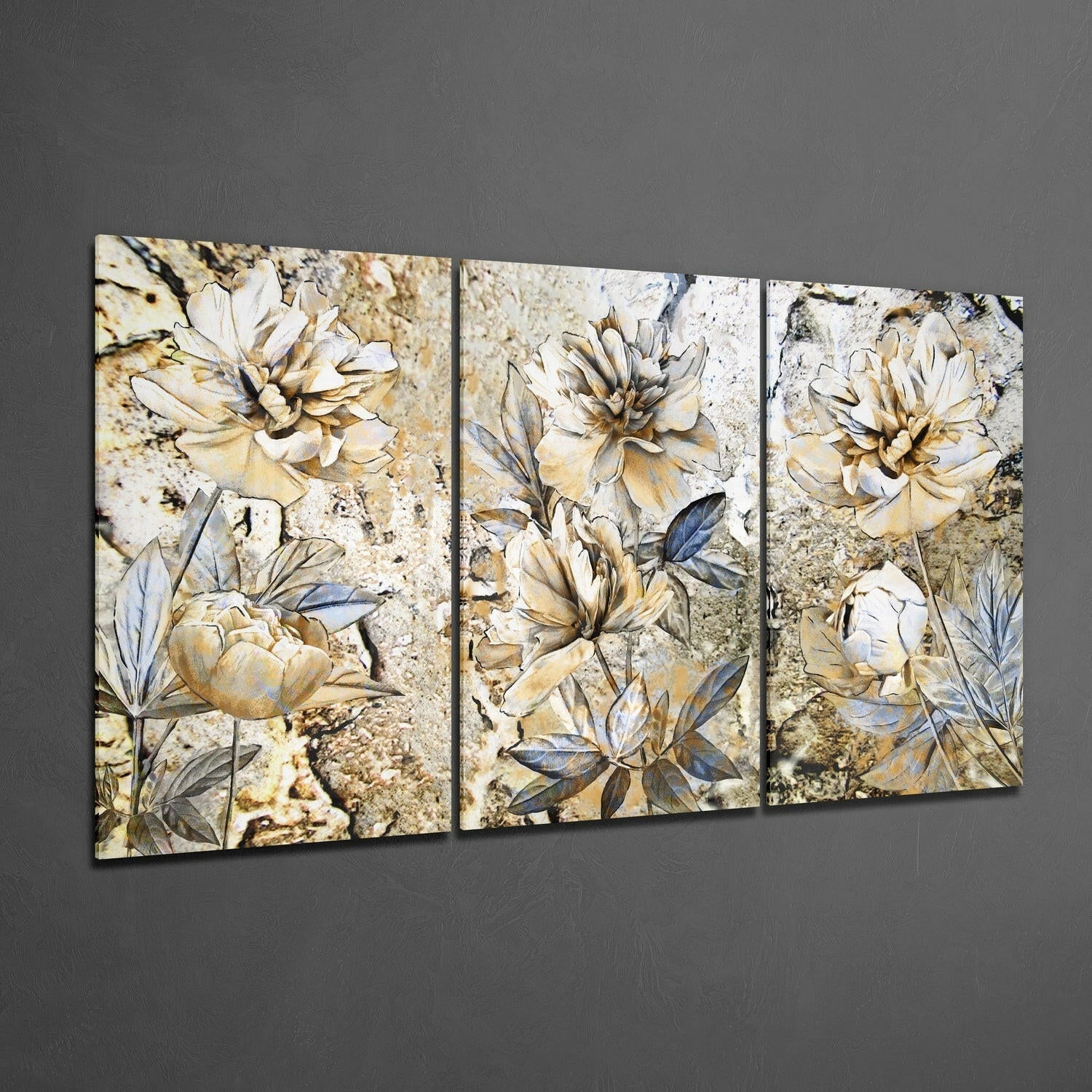Flowers Glass Wall Art.