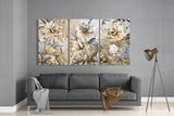 Flowers Glass Wall Art | Insigne Art Design