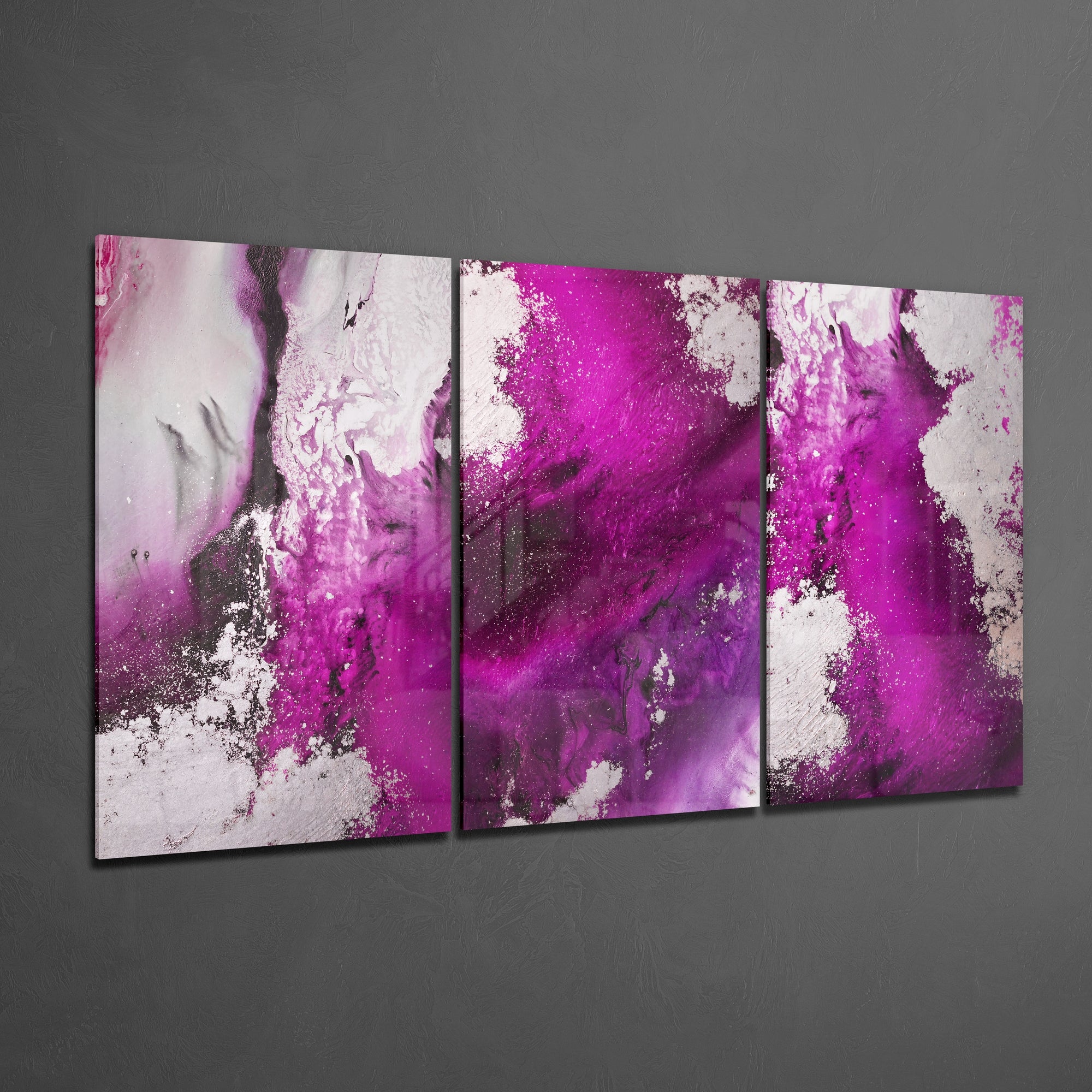 Fuchsia Glass Mega Wall Art.