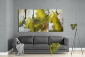 Abstract Green Mega Glass Wall Art.
