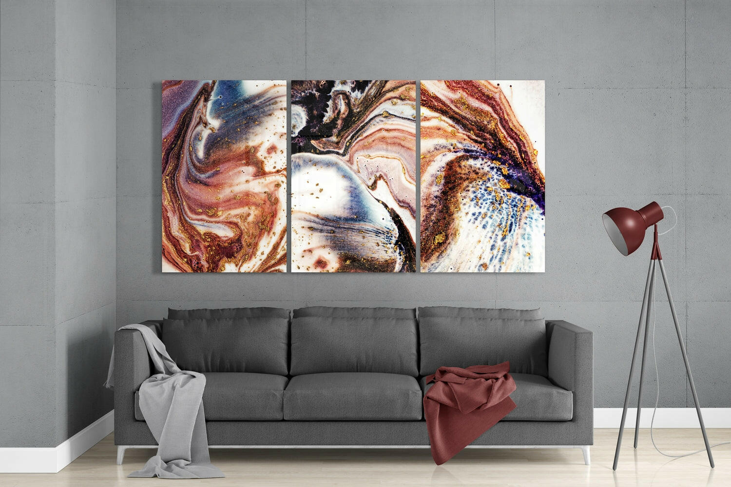 Dance of Colors Glass Wall Art.