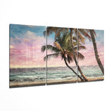 Palms Glass Wall Art | Insigne Art Design