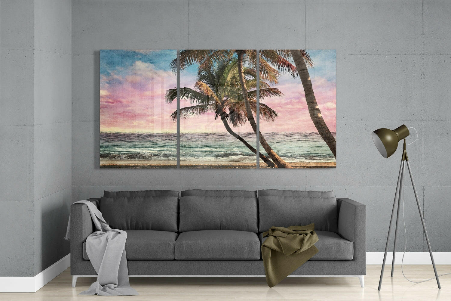 Palms Glass Wall Art.