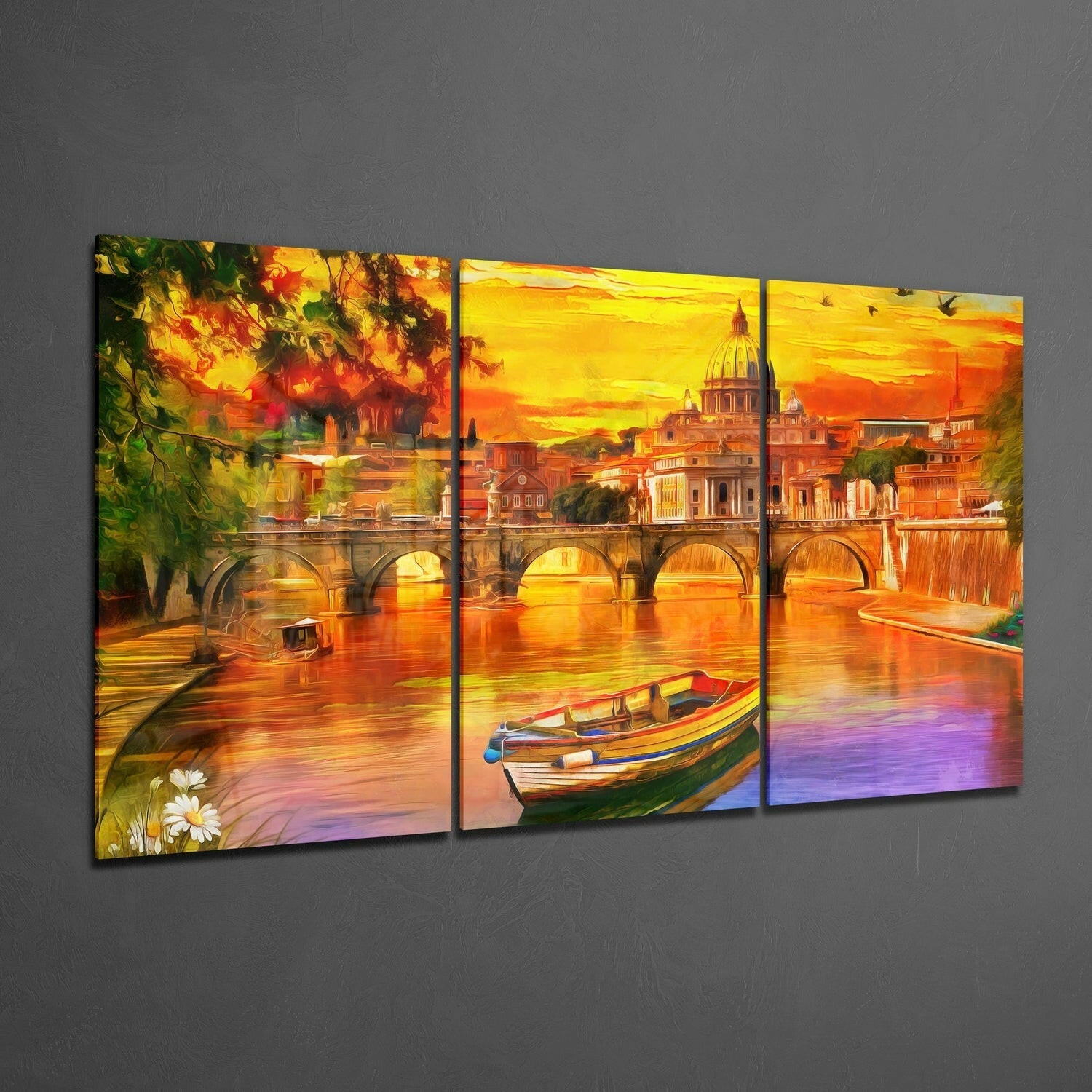 Sunset Glass Wall Art.