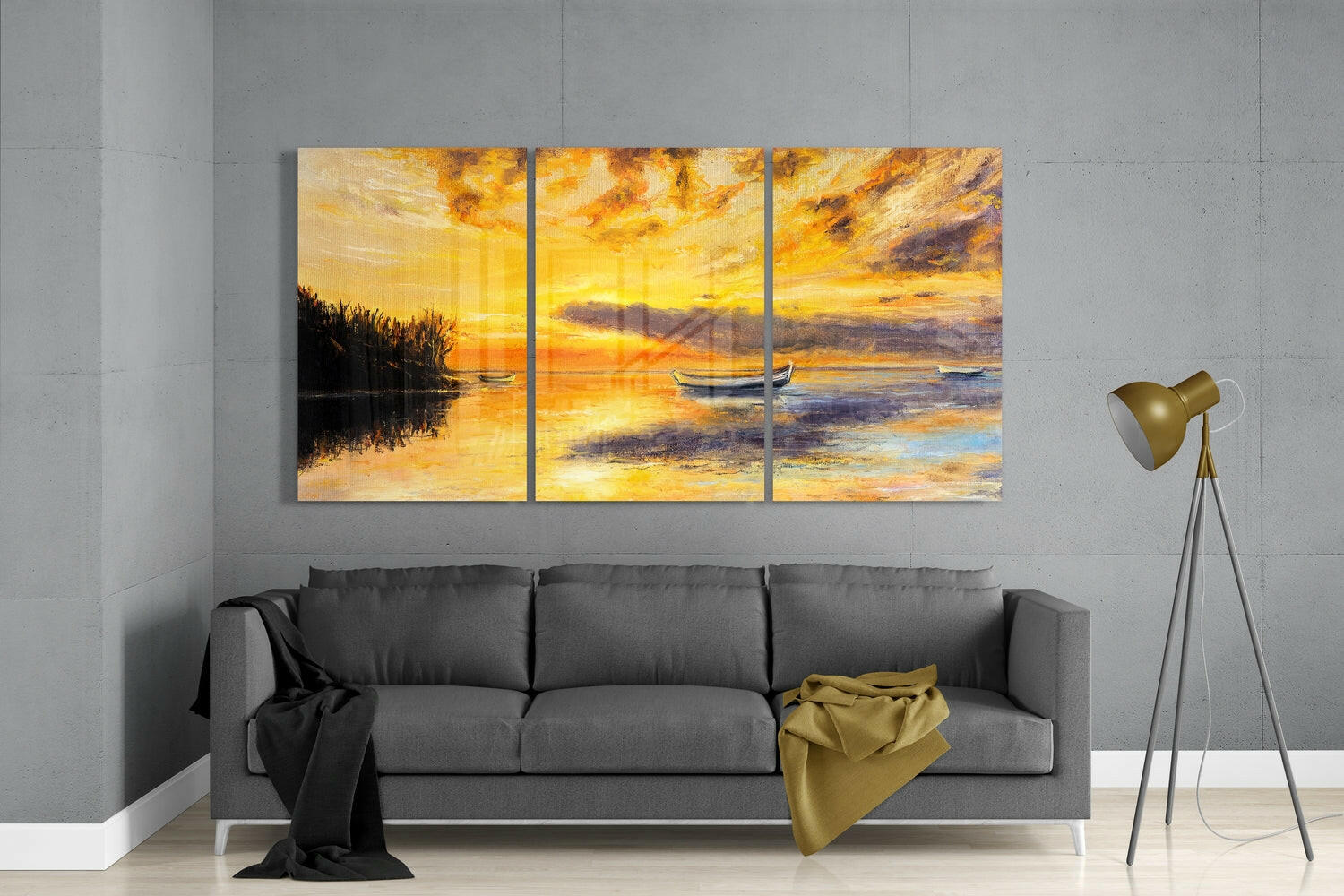 Sunset Glass Wall Art.