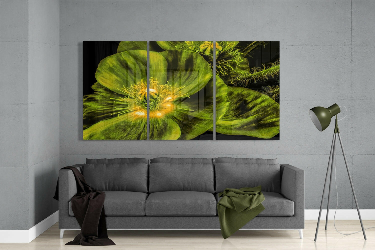 Flower Glass Wall Art.