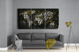 World Map Glass Wall Art | Insigne Art Design