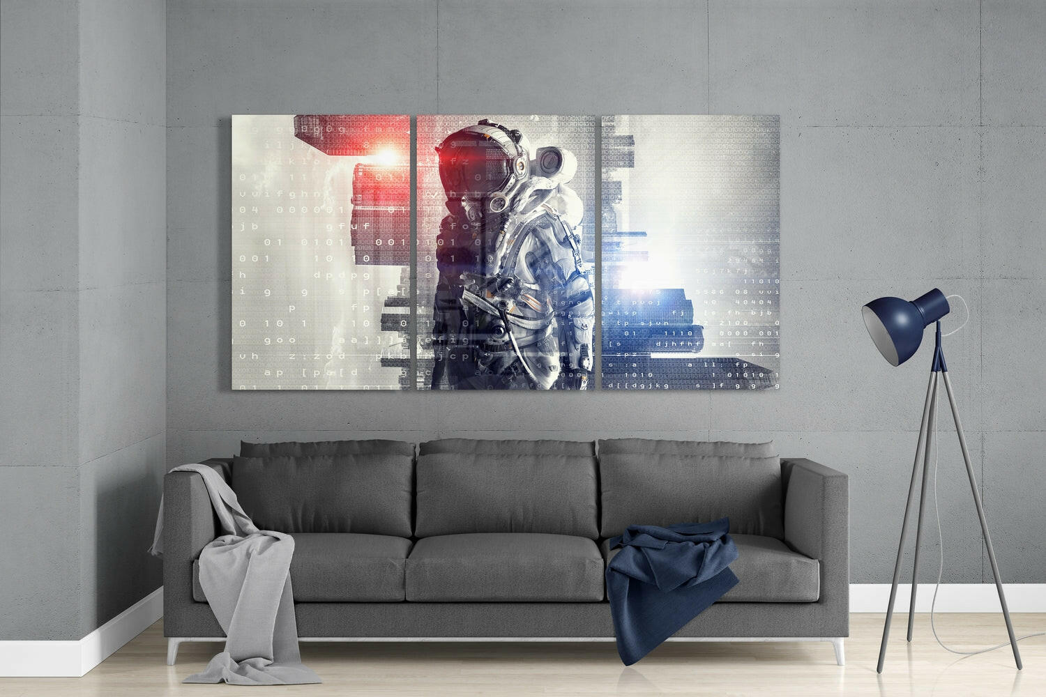Astronaut Glass Wall Art.