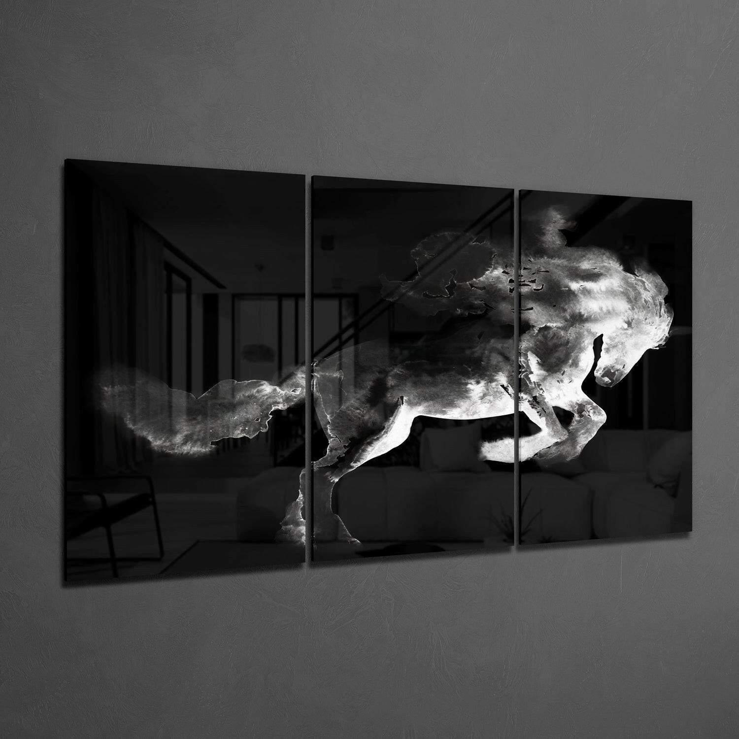 Horse Glass Wall Art.