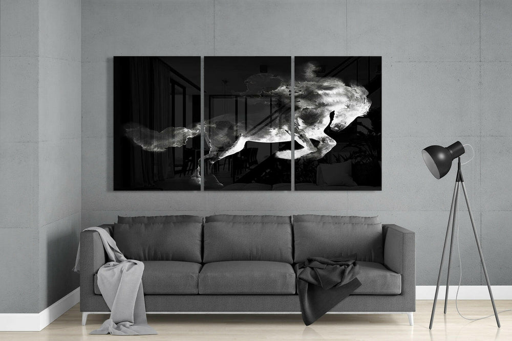 Horse Glass Wall Art.