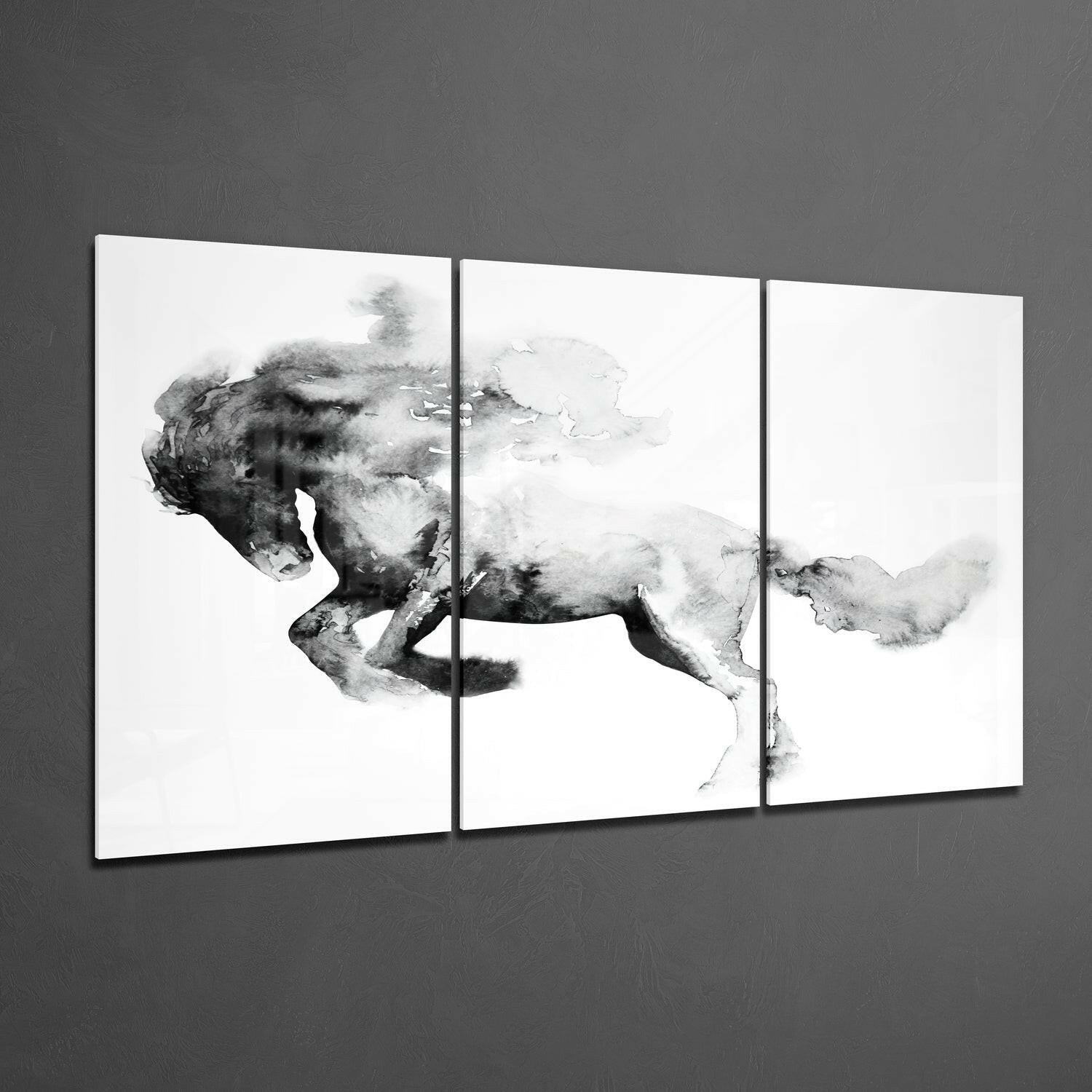 Horse Glass Wall Art.