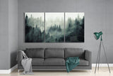Foggy Forest Glass Wall Art | Insigne Art Design