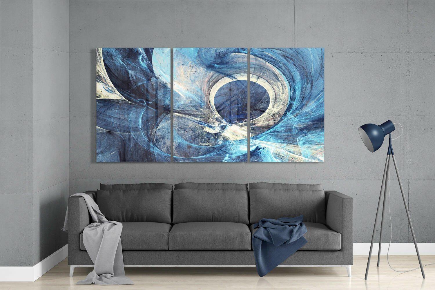 Feather Glass Wall Art.