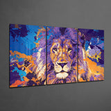 Lion Glass Wall Art | Insigne Art Design