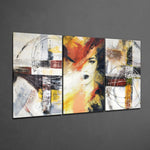 Women and Shapes Glass Wall Art.